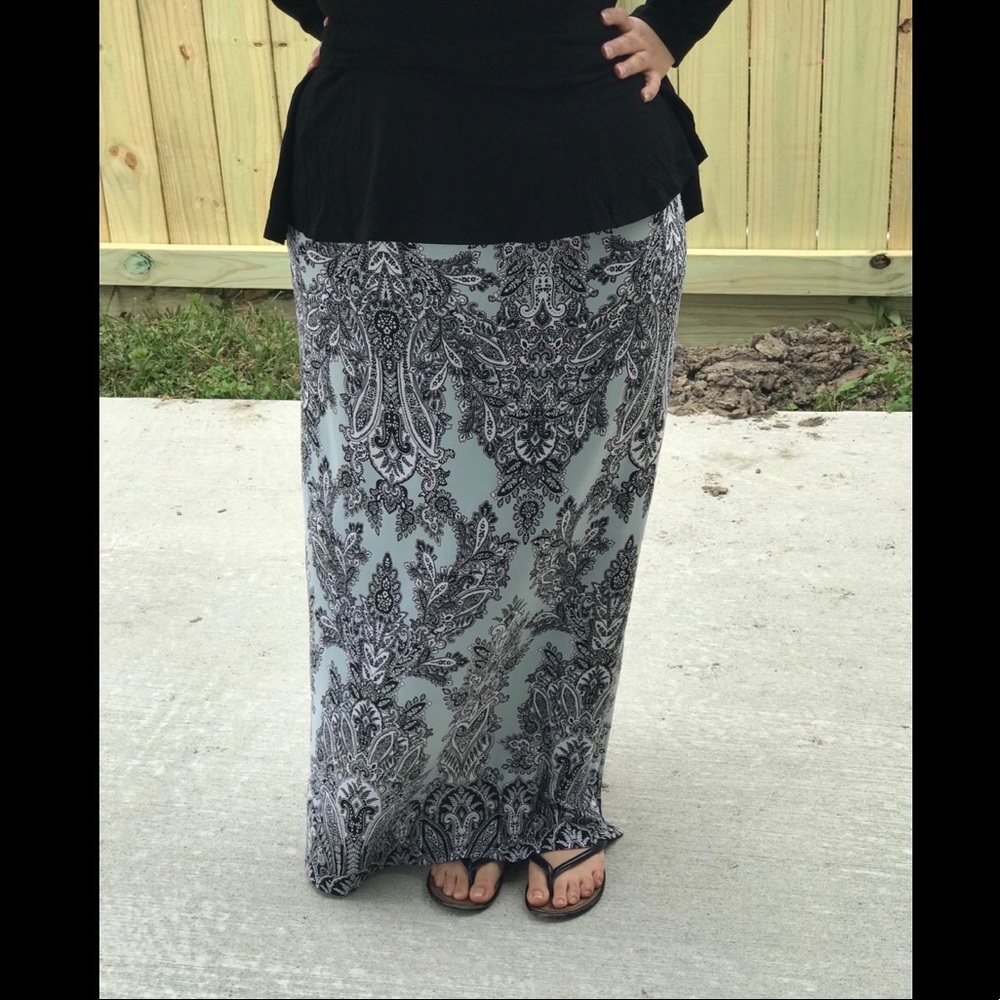 Light Blue Maxi Skirt